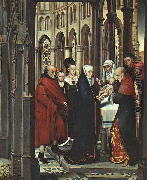 The Presentation in the Temple 1463 Oil Painting - Hans Memling