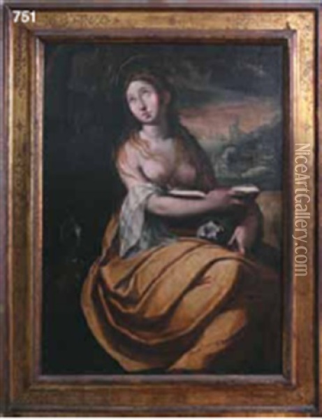 Maddalena Oil Painting - Girolamo (il Sermoneta) Sicciolante