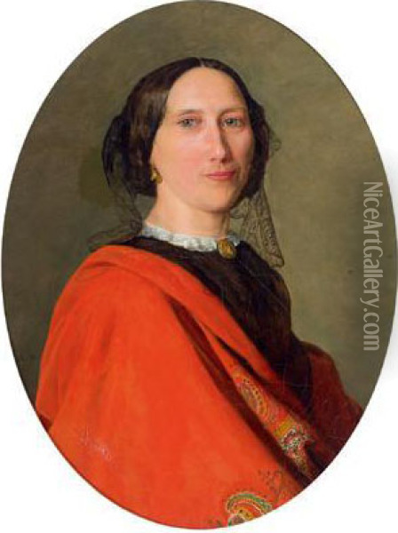 Ritratto Di Magdalena Binder Oil Painting - Ferdinand Georg Waldmuller