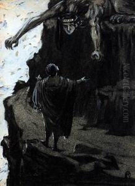 Odipus Lost Das Ratsel Der Sphinx oil painting reproduction by Alfred ...