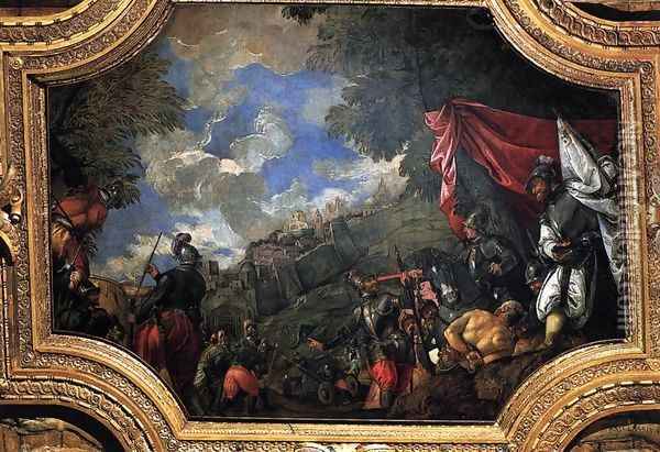 Conquest of Smyrna Oil Painting - Paolo Veronese (Caliari)
