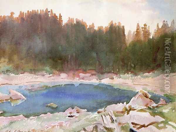 Lake in the Tyrol Oil Painting - John Singer Sargent
