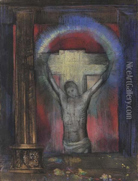 Le Crucifix Oil Painting - Odilon Redon