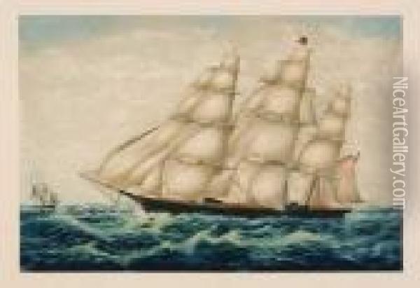 The American Clipper Ship Oil Painting - John Taylor Arms
