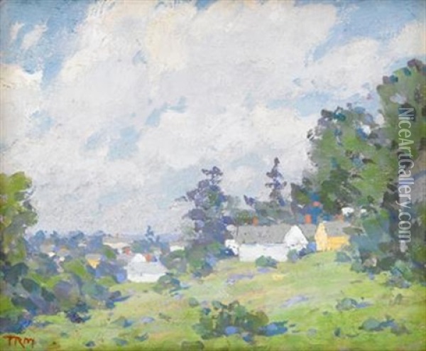 At Colebrook, Connecticut Oil Painting - Thomas R. Manley