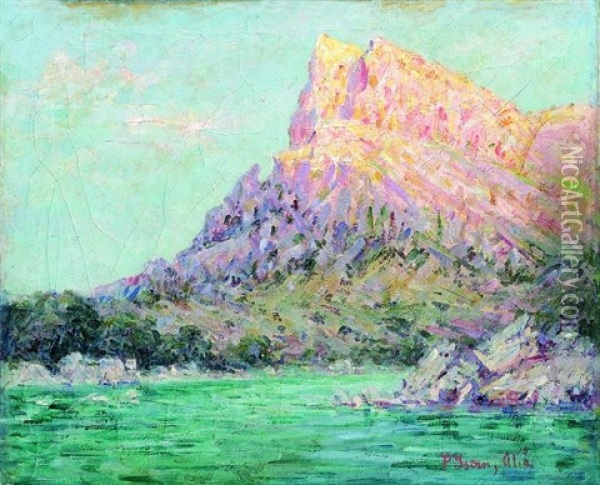 Vue Des Pyrenees Orientales Oil Painting - Pere Ysern Alie