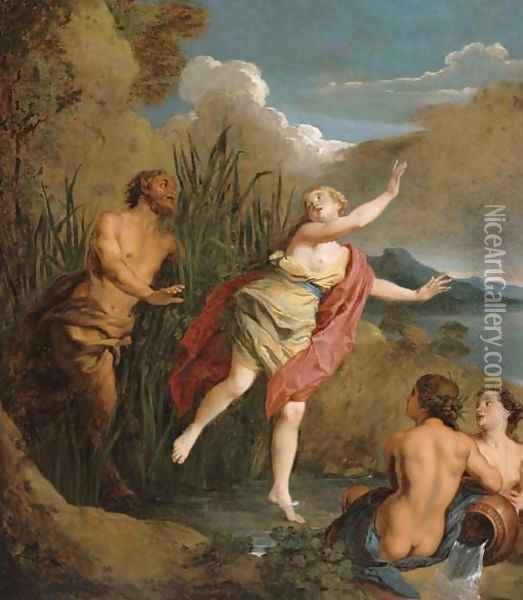 Pan and Syrinx Oil Painting - Jean Francois de Troy