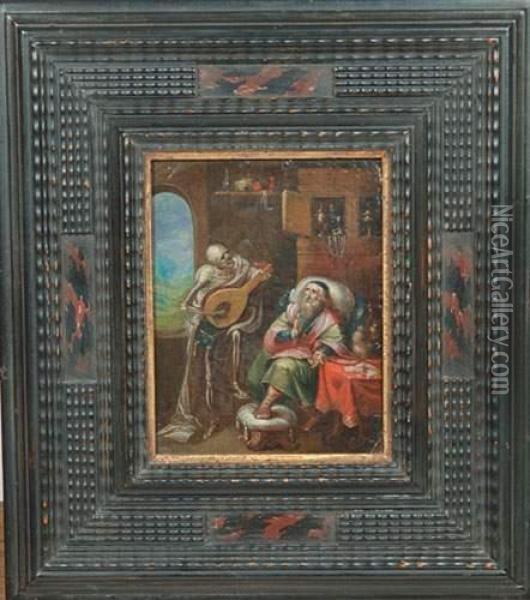 Allegorie Des Richesses Perdues Oil Painting - Frans II Francken