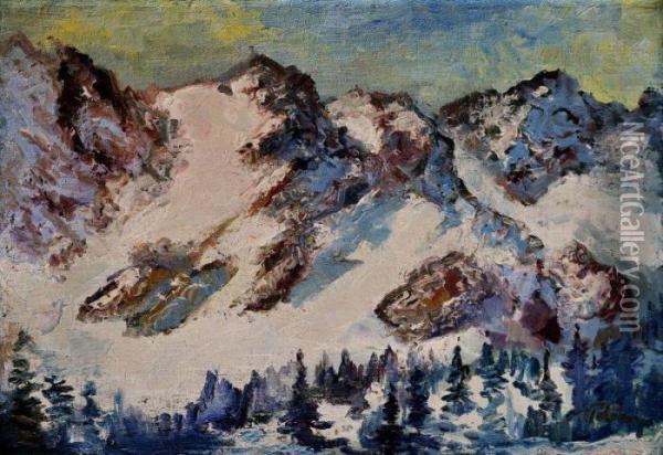Zimne Tatry Oil Painting - Karol Polonyi