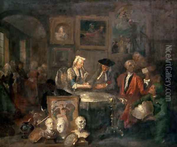 The Marriage Contract Oil Painting - William Hogarth