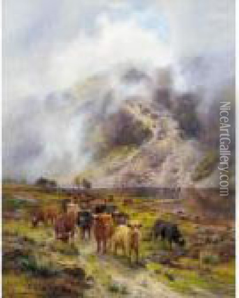 The Mountain Pass Oil Painting - Louis Bosworth Hurt
