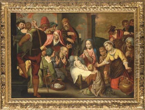 Nativite Oil Painting - Jacopo Bassano (Jacopo da Ponte)