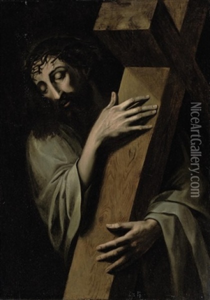 Christ Carrying The Cross Oil Painting - Michiel Coxie the Elder