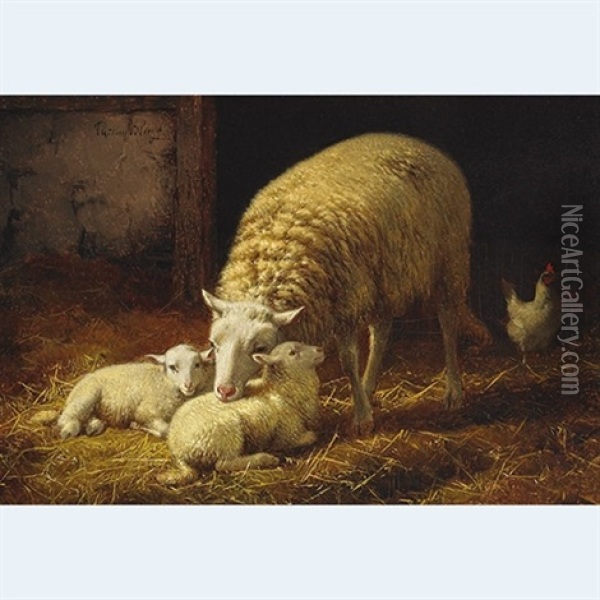 The New Arrivals Oil Painting - Theo van Sluys