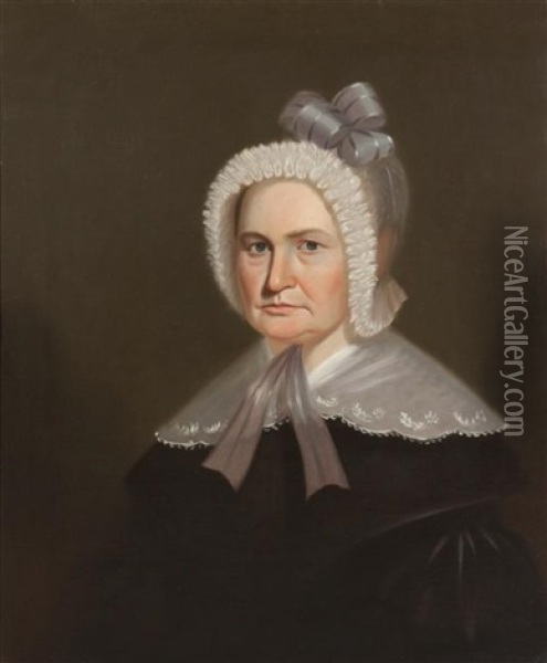 Portrait Of A Lady Oil Painting - George Caleb Bingham