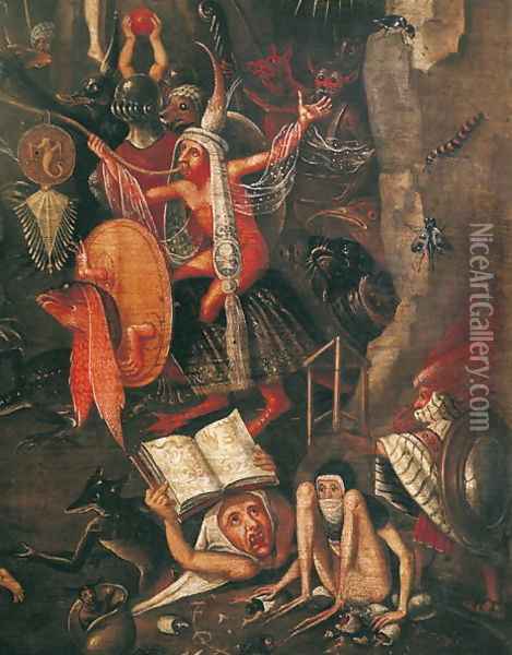 The Inferno Oil Painting - Herri met de Bles