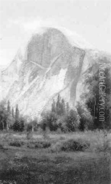View Of Half-dome, Yosemite Oil Painting - Charles Dorman Robinson