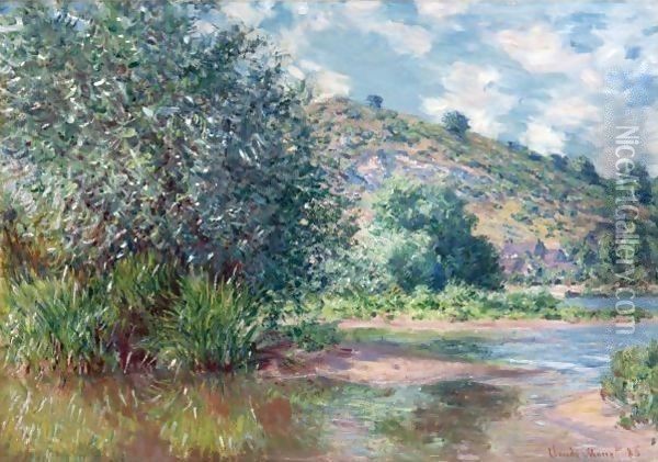 Paysage A Port-Villez Oil Painting - Claude Oscar Monet