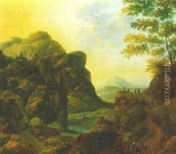 Vue De La Vallee Du Rhin Oil Painting - Robert Griffier