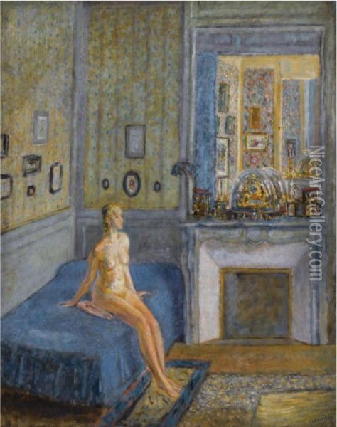 Seated Nude Oil Painting - Alexei Alexeevich Arapov