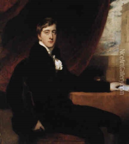 Portrait Of William George Spencer Cavendish, 6th Duke Of Devonshire Oil Painting - Thomas Lawrence