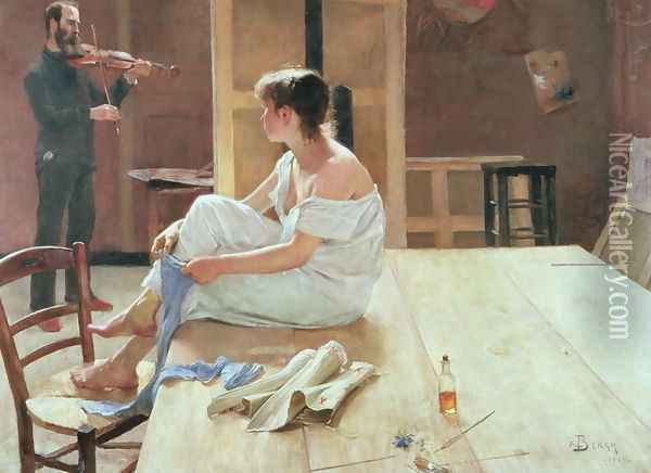 After the Pose, 1884 Oil Painting - Sven Richard Bergh