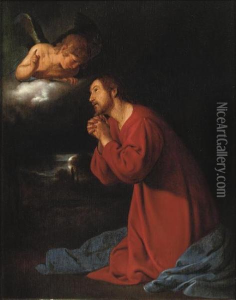 The Agony In The Garden Oil Painting - Giovanni Antonio Galli