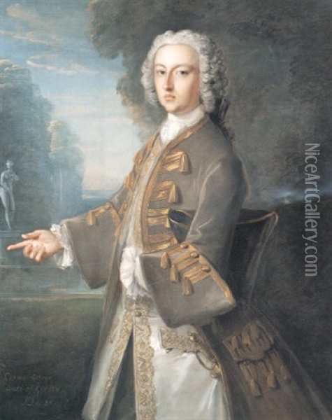 Portrait Of Cosmo George, 3rd Duke Of Gordon Oil Painting - Philip Mercier
