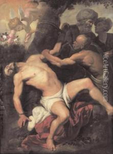 Il Martirio Di San Bartolomeo Oil Painting - Orazio De Ferrari