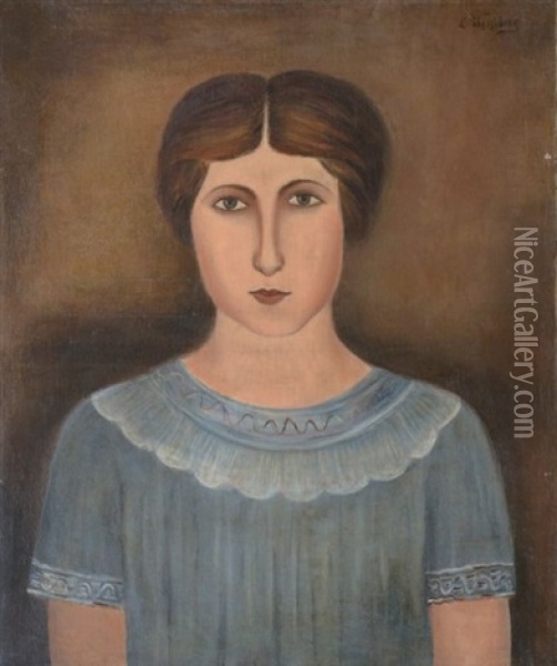 Portrait De Sarah Oil Painting - Leon Weissberg