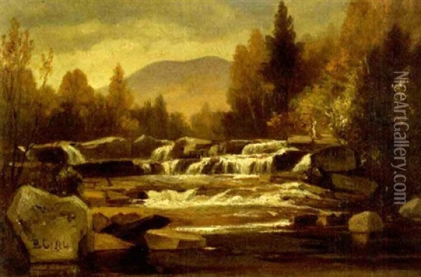 Mountain Stream In Autumn Oil Painting - Benjamin Champney