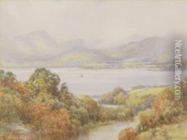 Lake District Oil Painting - Robert Creswell Boak