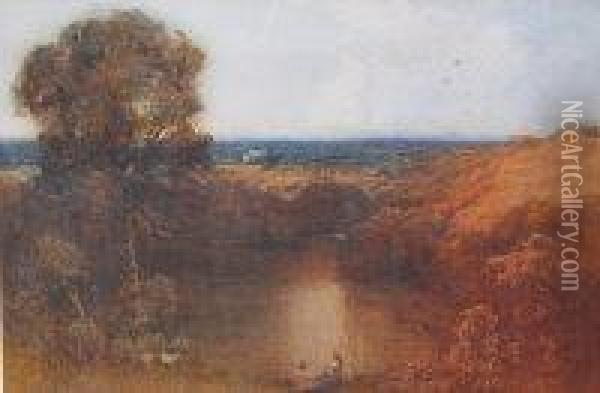 Autumn Oil Painting - Garden Grant Smith