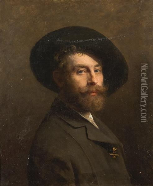 Self Portrait Of The Artist Oil Painting - Rembrandt Van Rijn