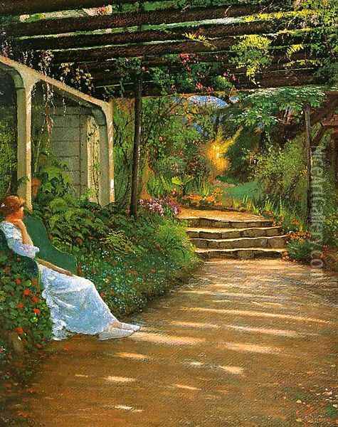 In the Shade Oil Painting - Walter I. Cox
