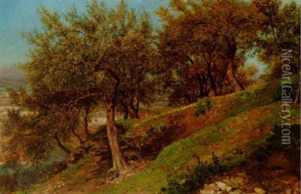 Landschaft Oil Painting - Alois Schoenn