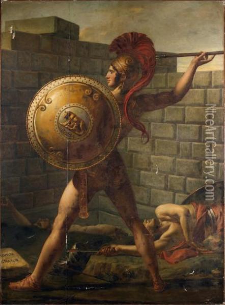 Le Chef Des Romains Oil Painting - Jacques Louis David