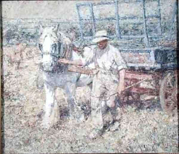 The Ploughman Oil Painting - Harry Fidler