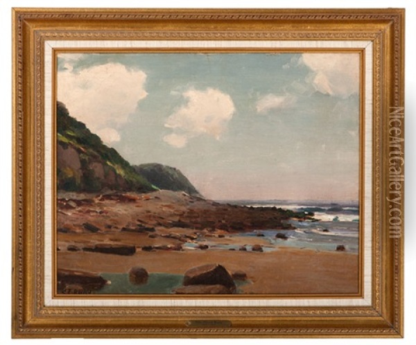 Coastal View Oil Painting - John Elwood Bundy