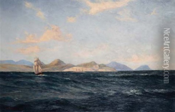 Cape Of Good Hope From The Sea Oil Painting - Cathcart William Methven