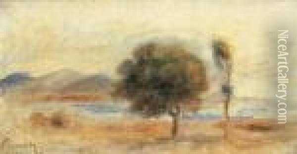Paysage De Cagnes Oil Painting - Pierre Auguste Renoir