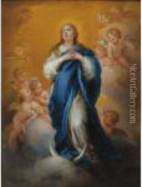 The Virgin Of The Immaculate Conception Oil Painting - Bartolome Esteban Murillo