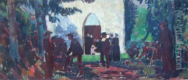 Pardon A Guidel Oil Painting - Maurice Denis