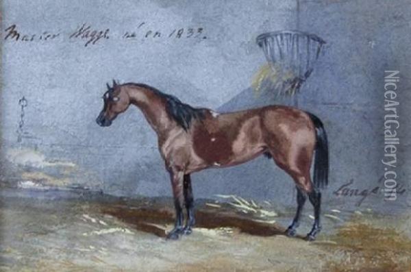 Cheval A L'ecurie Oil Painting - Jules, Baron Finot