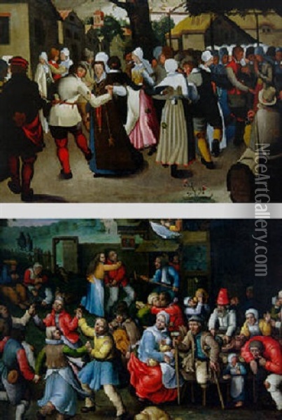 Le Bal De Bourgeois Oil Painting - Pieter Brueghel III