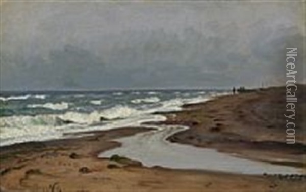 Coastal Scene From Skagen, Denmark Oil Painting - Vilhelm Groth
