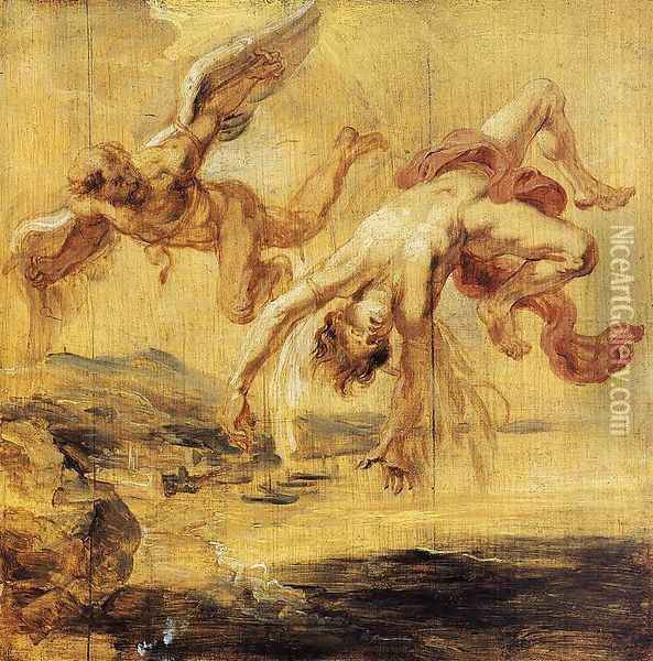 The Fall of Icarus 1636 Oil Painting - Peter Paul Rubens