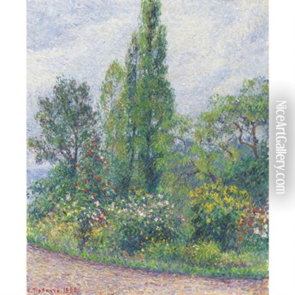Le Jardin D'octave Mirbeau A Damps (eure) Oil Painting - Camille Pissarro