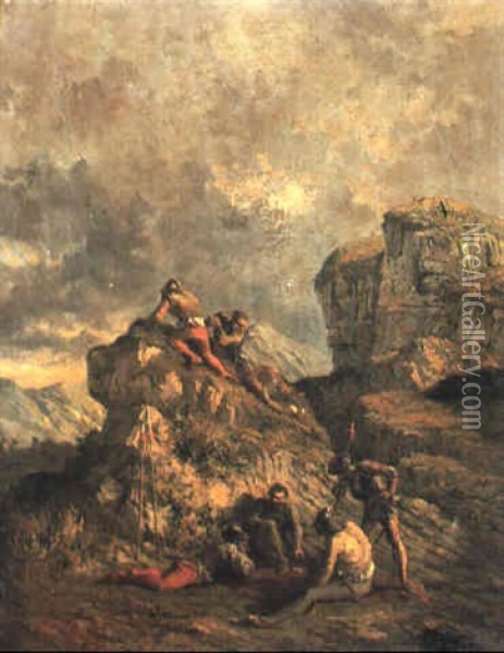 Le Gueteurs Oil Painting - Gustave Dore