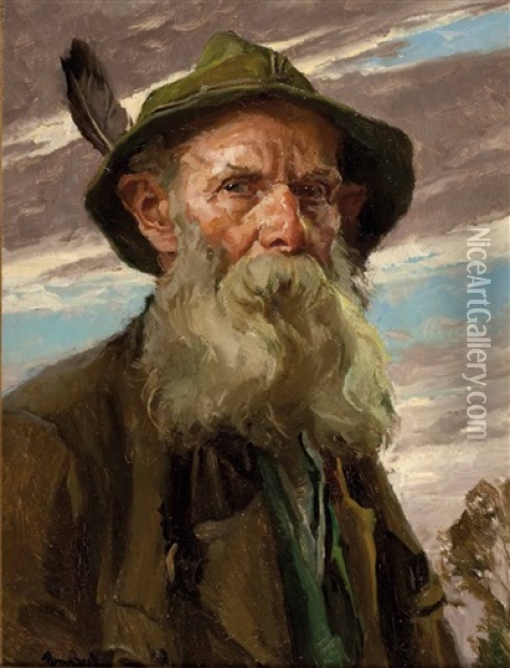 Portrat Eines Bartigen Mannes Oil Painting - Hans Best